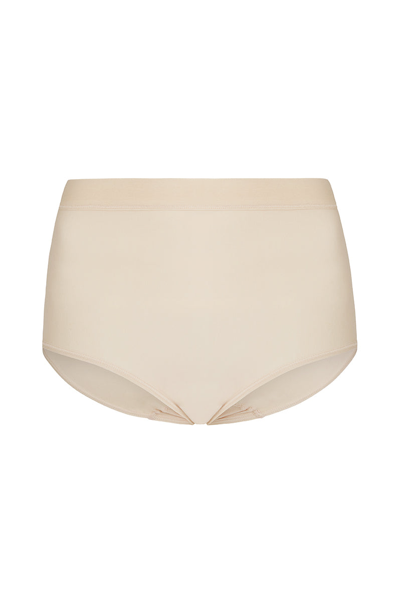 Perfectly Smoothing Cotton Brief in Toasted Almond
