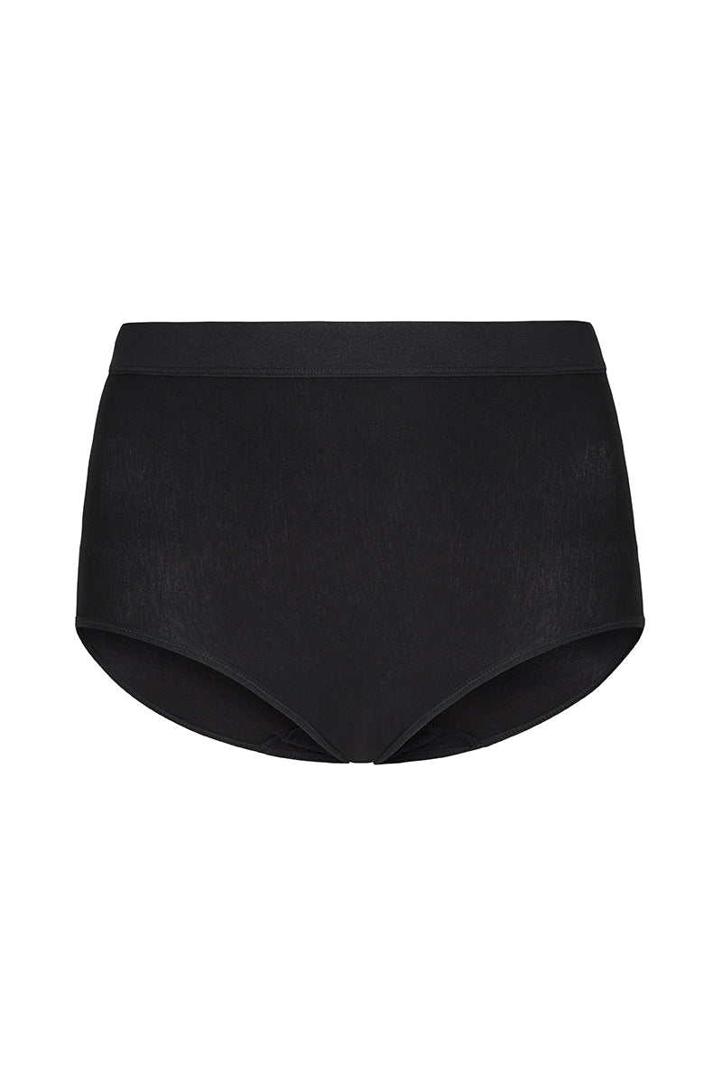 Perfectly Smoothing Cotton Brief in Black